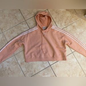 Light Pink Adidas Crop Sweatshirt